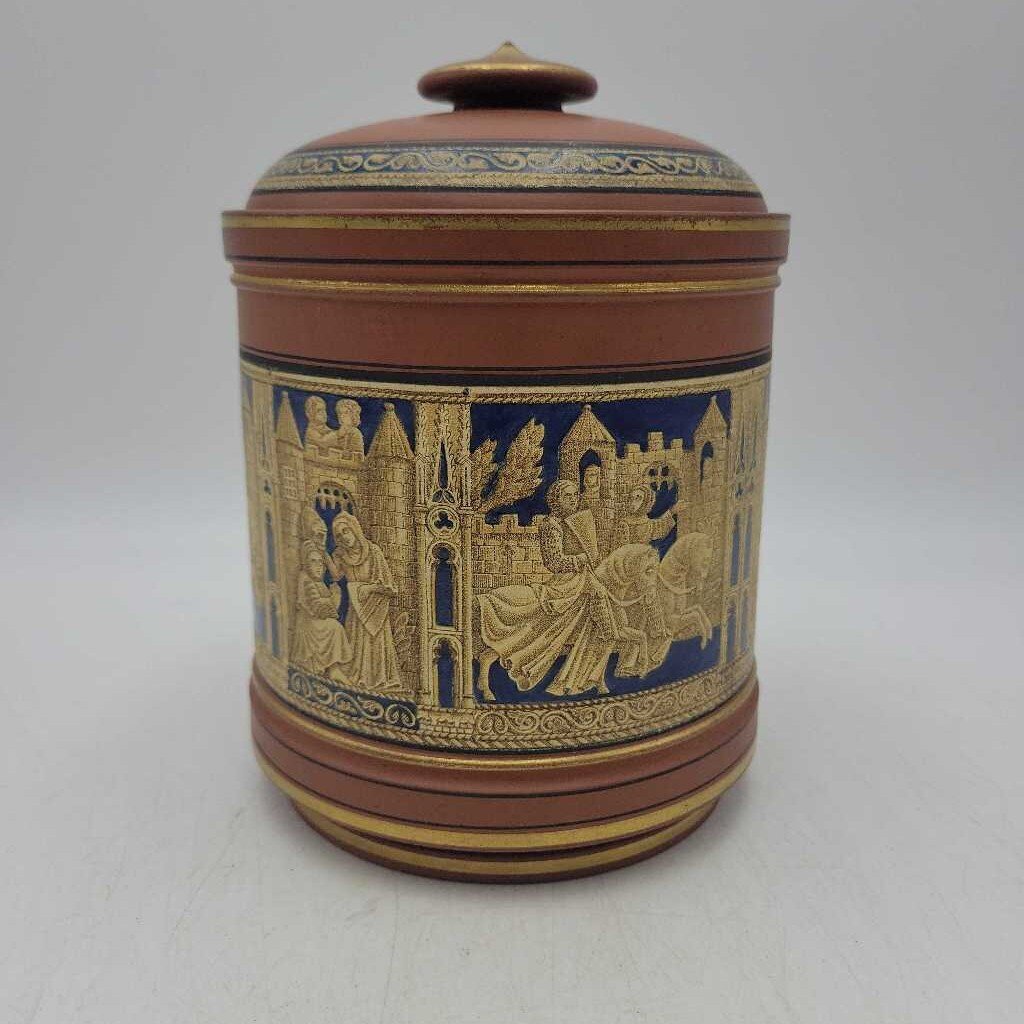 Victorian Terracotta Tobacco Jar 1870-1890 (LOR)