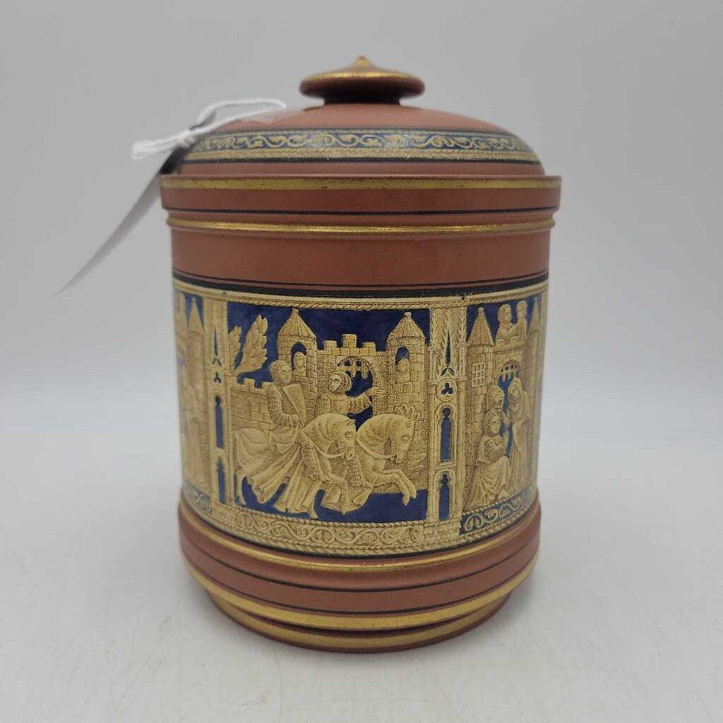 Victorian Terracotta Tobacco Jar 1870-1890 (LOR)