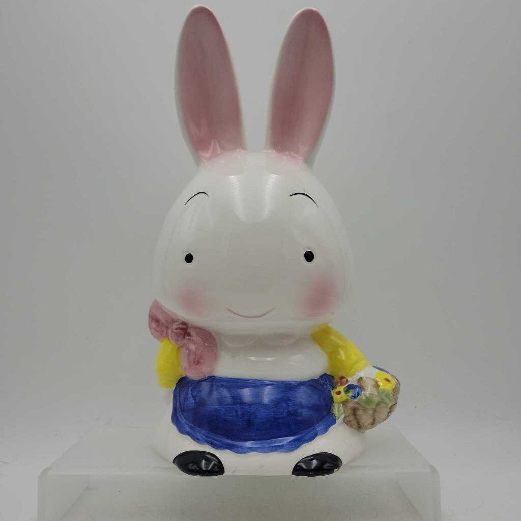 Vintage White Bunny Bank (LOR)