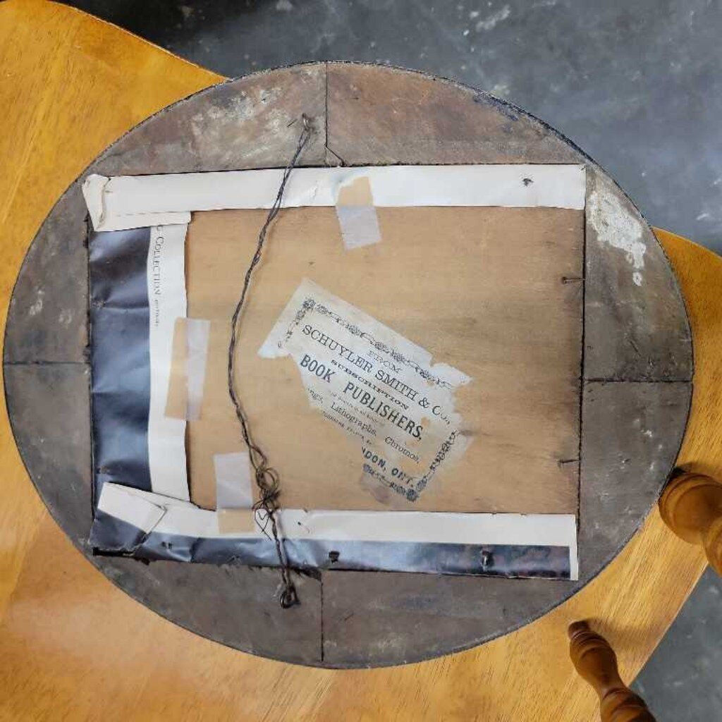 Vintage Oval Frame w/Print (YVO) (603)