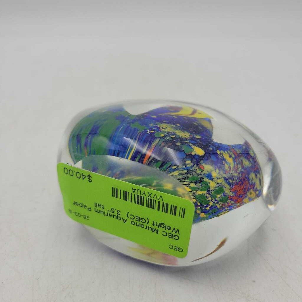 Murano Aquarium Paper Weight (GEC)