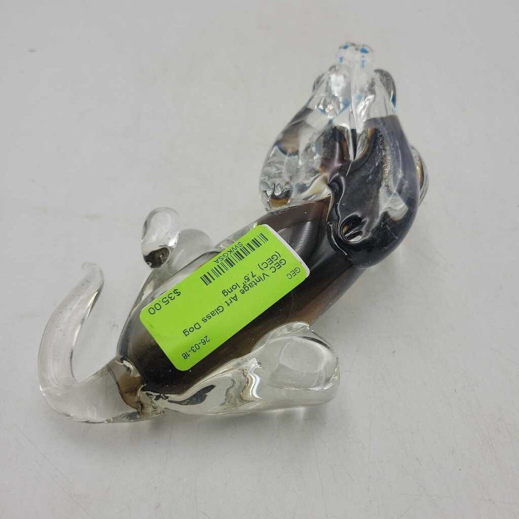 Vintage Art Glass Dog (GEC)