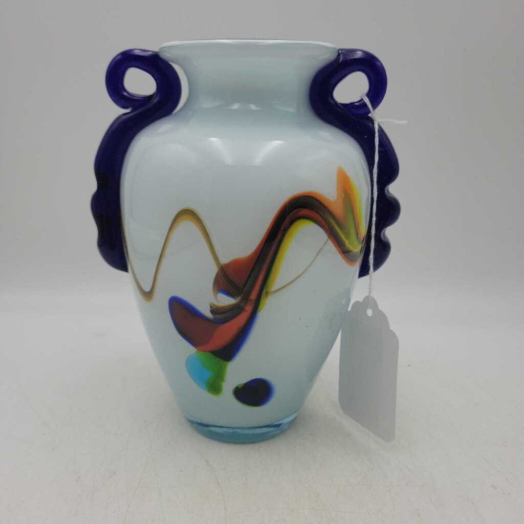 Murano Vase w/ Handles (GEC)