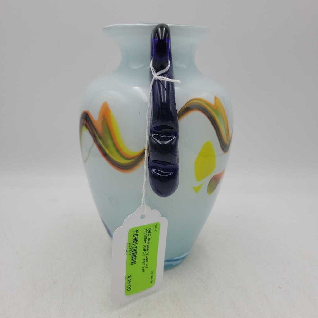 Murano Vase w/ Handles (GEC)