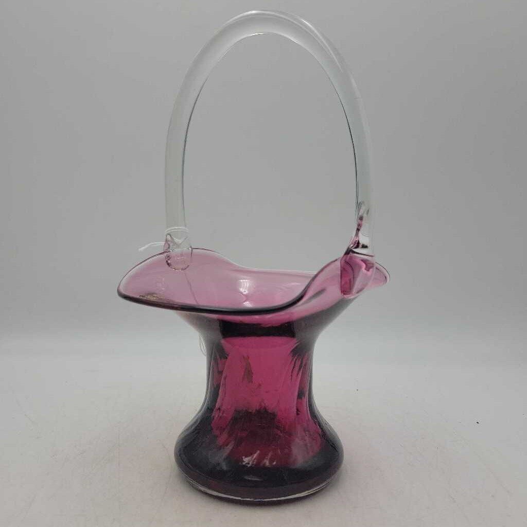 Kristall Cranberry Basket (GEC)