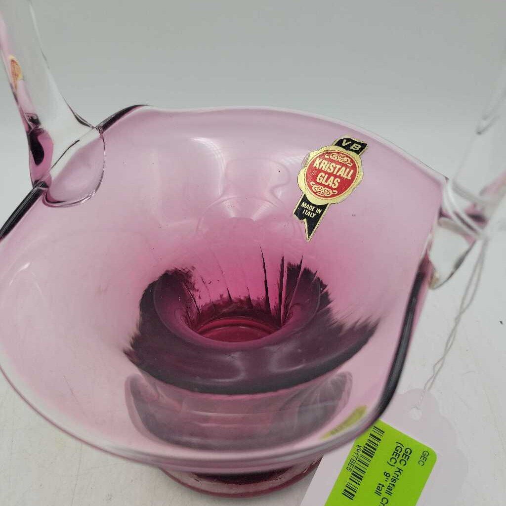 Kristall Cranberry Basket (GEC)