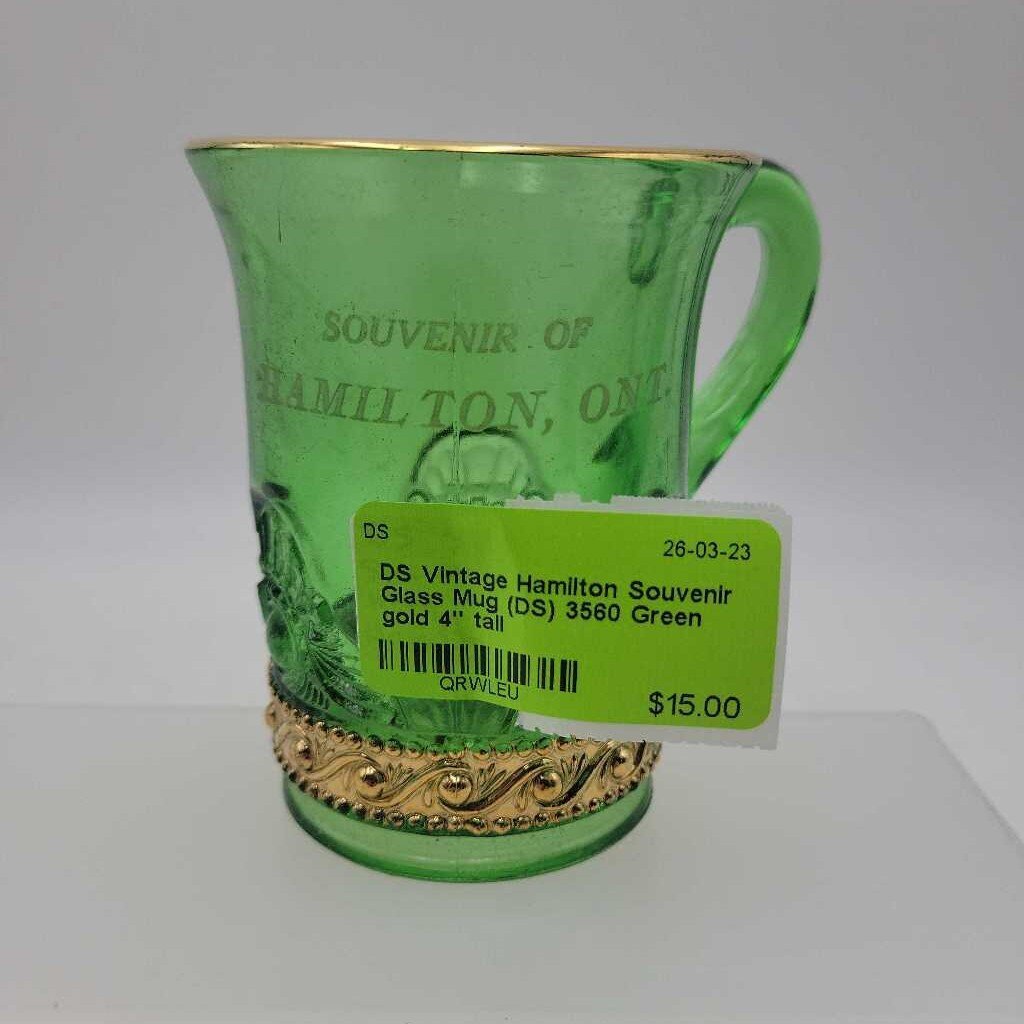 Vintage Hamilton Souvenir Glass Mug (DS) 3560