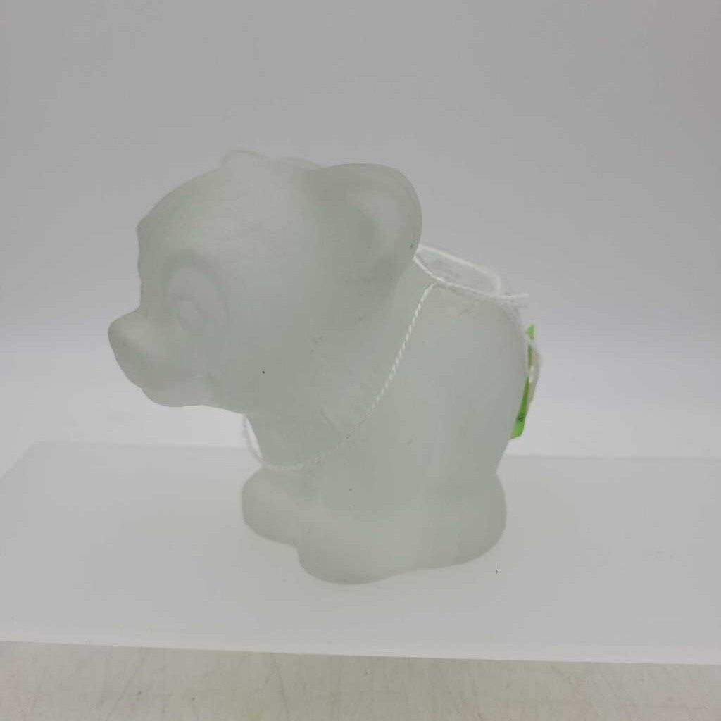 Frosted glass Goebel German bear (RHA)
