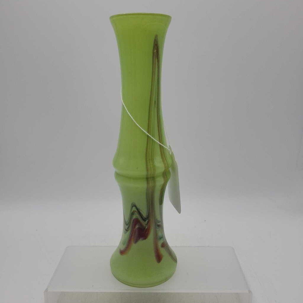 Hand Blown Jade Glass Bud Vase (GEC)