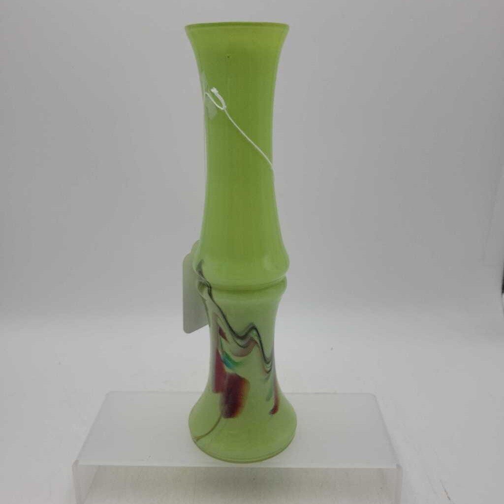 Hand Blown Jade Glass Bud Vase (GEC)