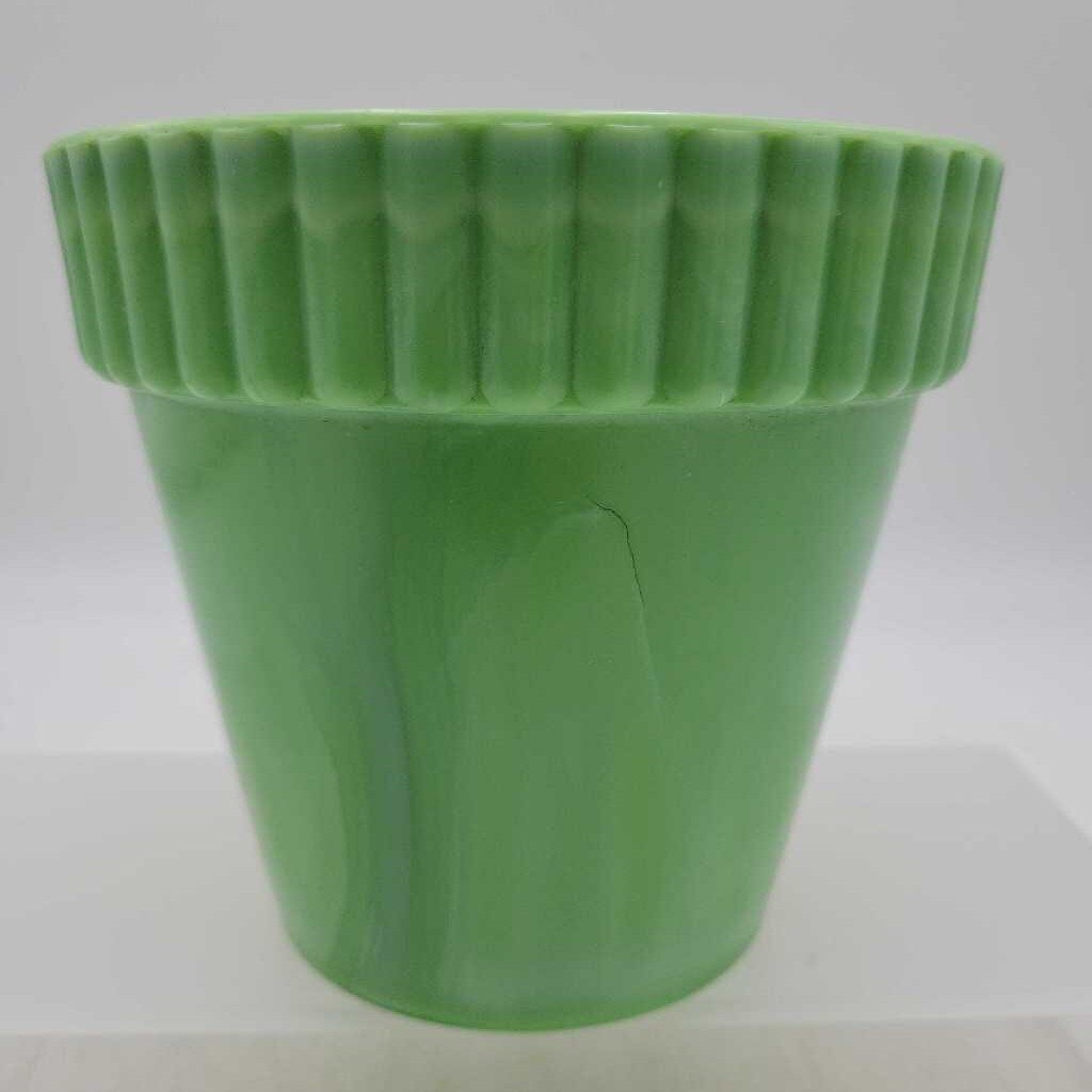 Vintage Jadite Planter made in USA (COL# 2624)