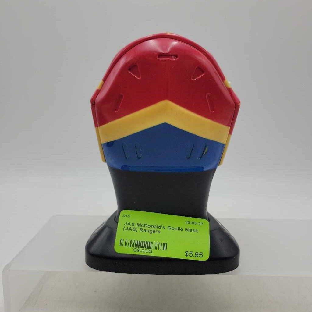 McDonald's Goalie Mask (JAS) Rangers