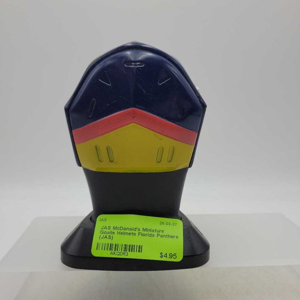 McDonald's Miniature Goalie Helmets Florida Panthers (JAS)