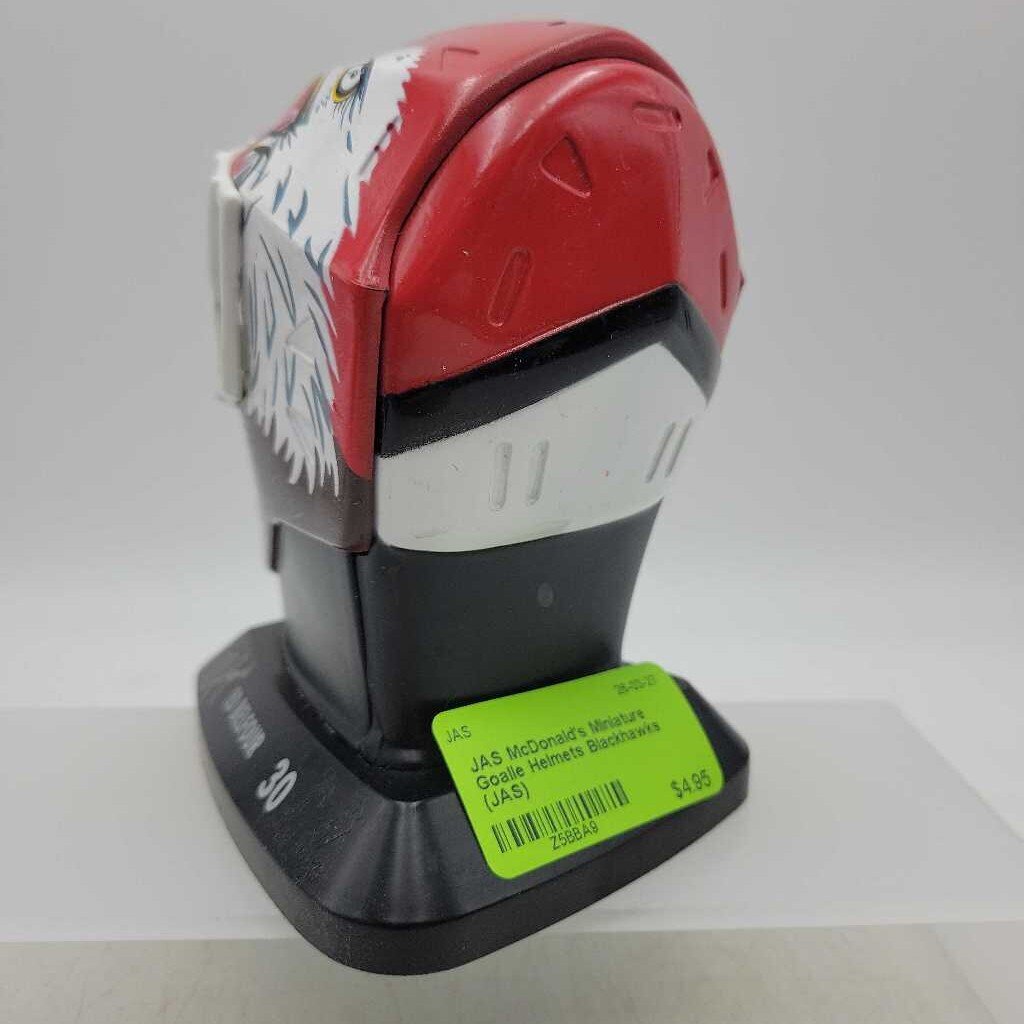 McDonald's Miniature Goalie Helmets Blackhawks (JAS)