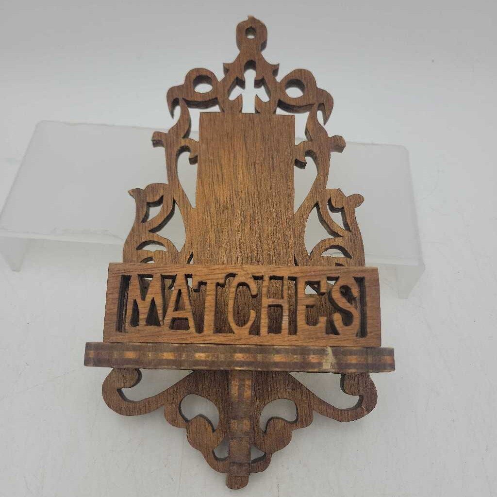 Wall Mounted Match Holder Hand crafted (DER)