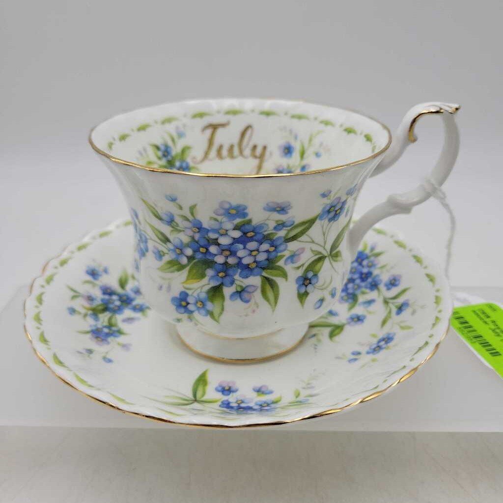 Royal albert Cup and saucer July (DEB)