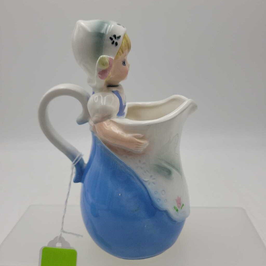 Girl Figural creamer pitcher (DEB)