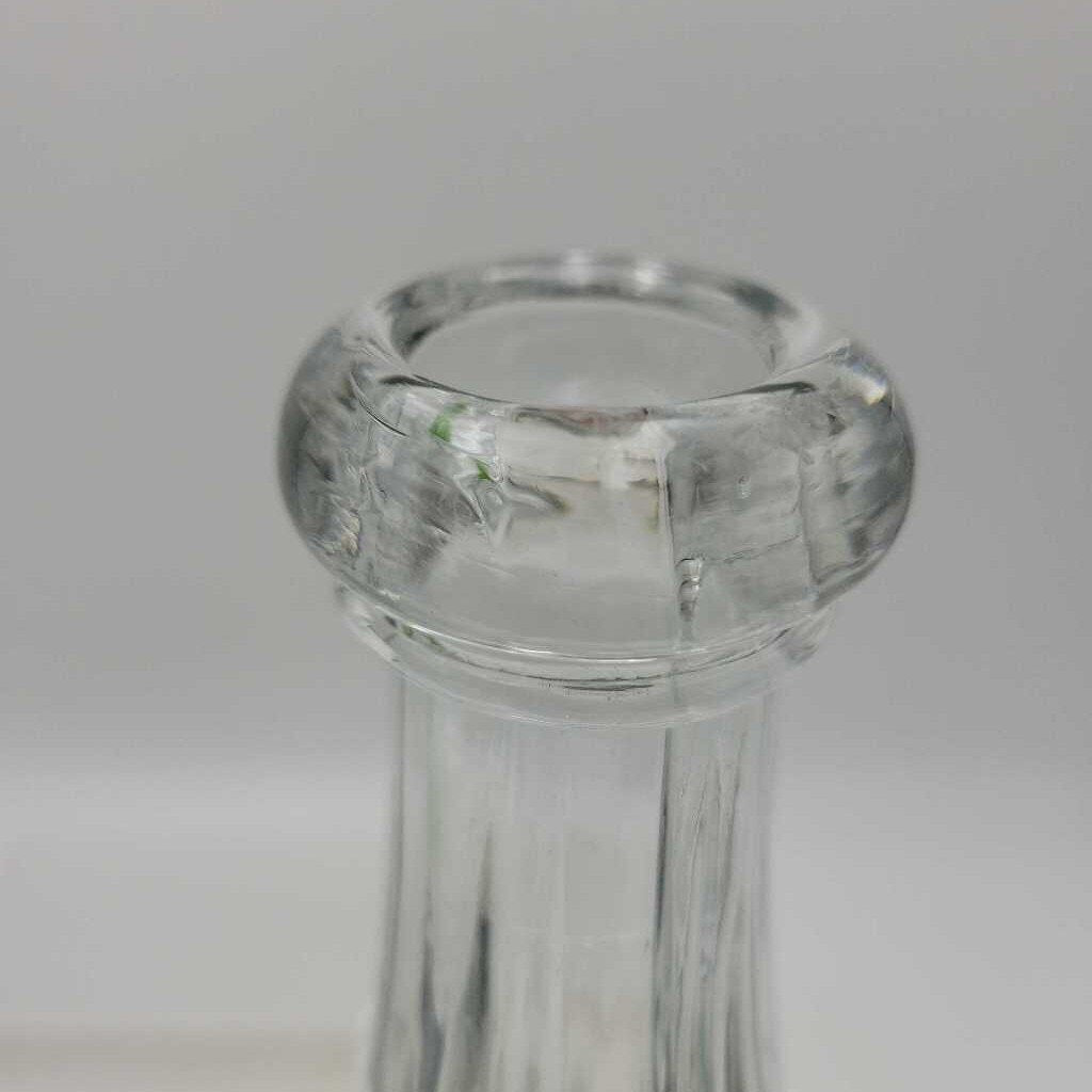 Antique Mallet Style Blob top glass decanters pair (JH49