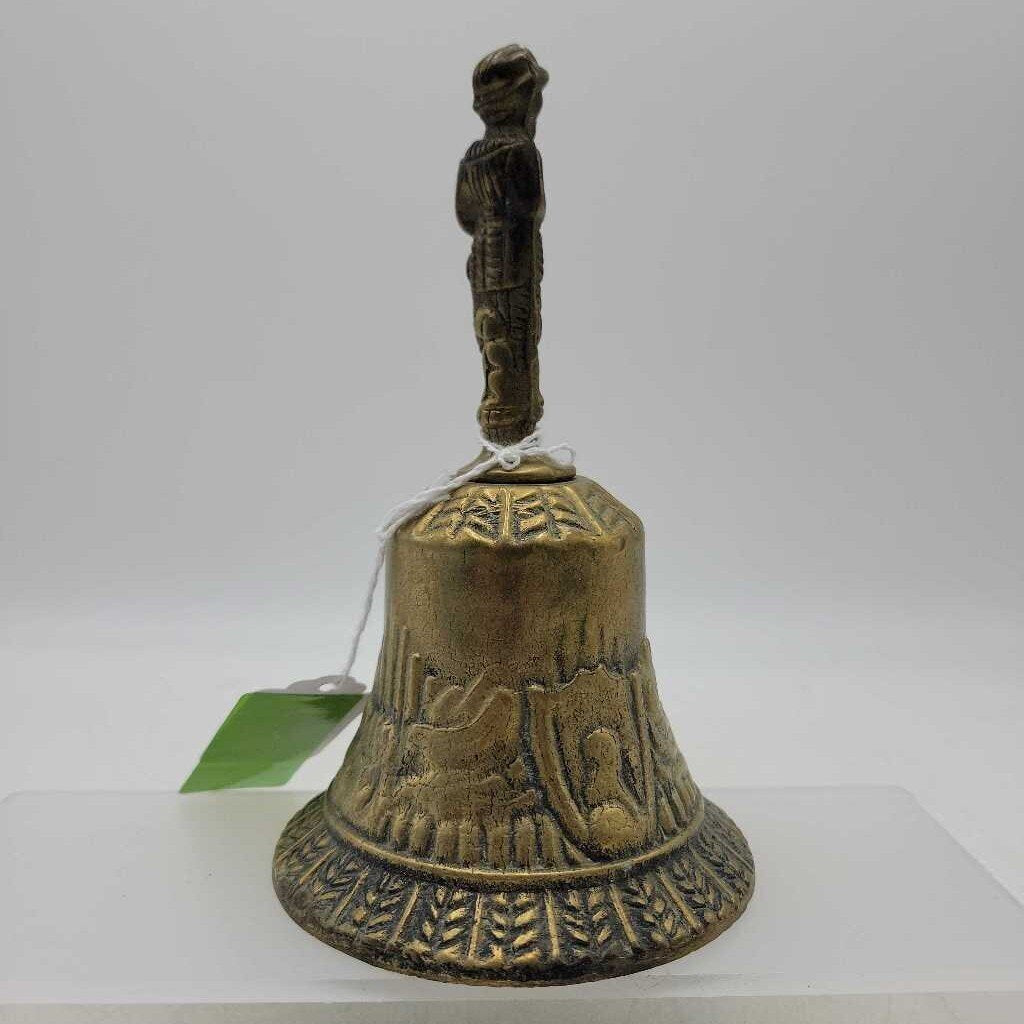 Vintage brass Bell Horn Player figure (BS)