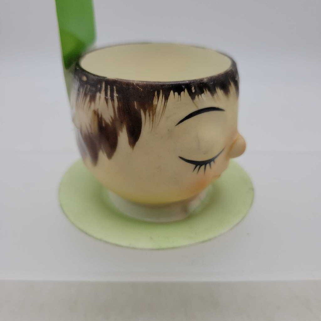 Vintage Head Figure Egg Cup (JH49)