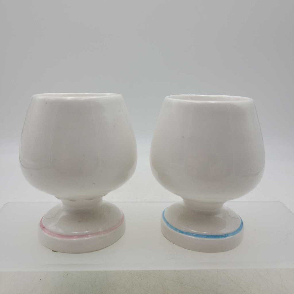 Vintage 1950's Enesco His Her Pair of Egg Cups (JH49)