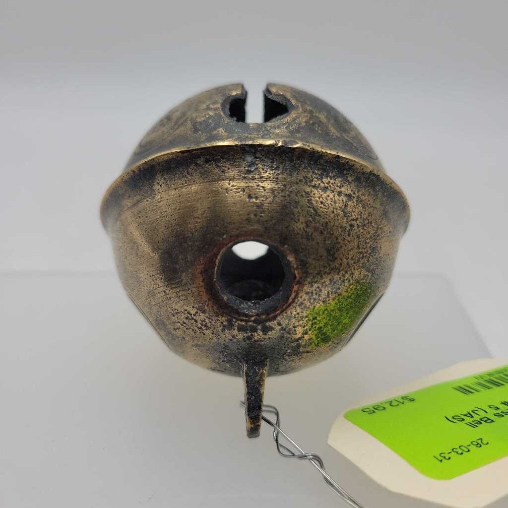 Antique Brass Bell Marked N & S # 5 (JAS)