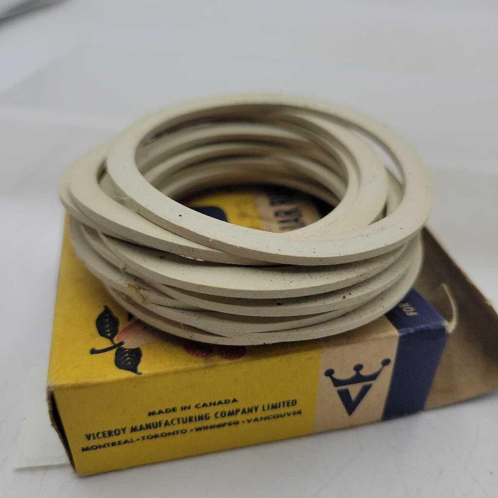 Viceroy Rubber Fruit Jar Rings Box with contents (JAS)
