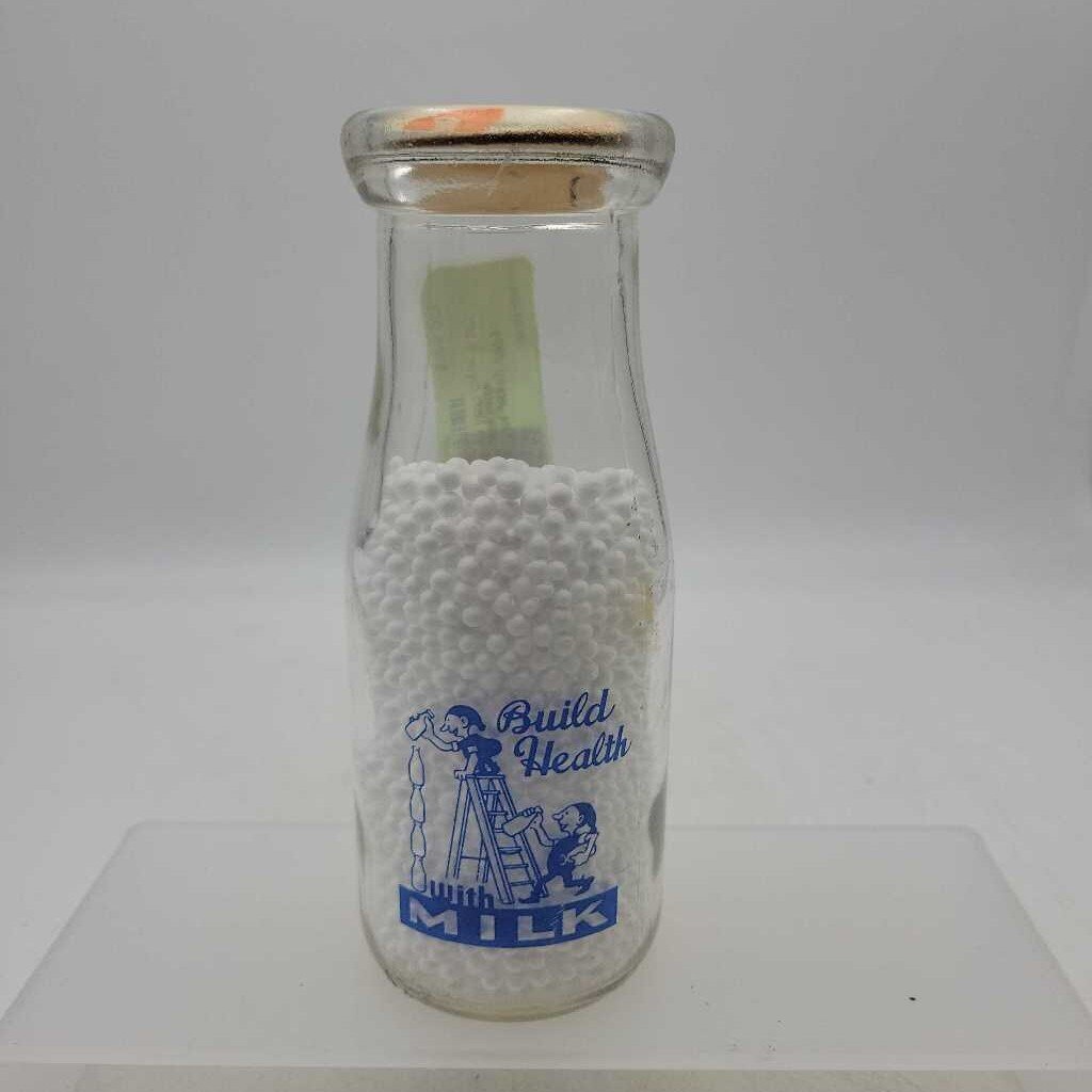 Lakeside Jersey dairy Half Pint milk bottle Leamington (JEF)