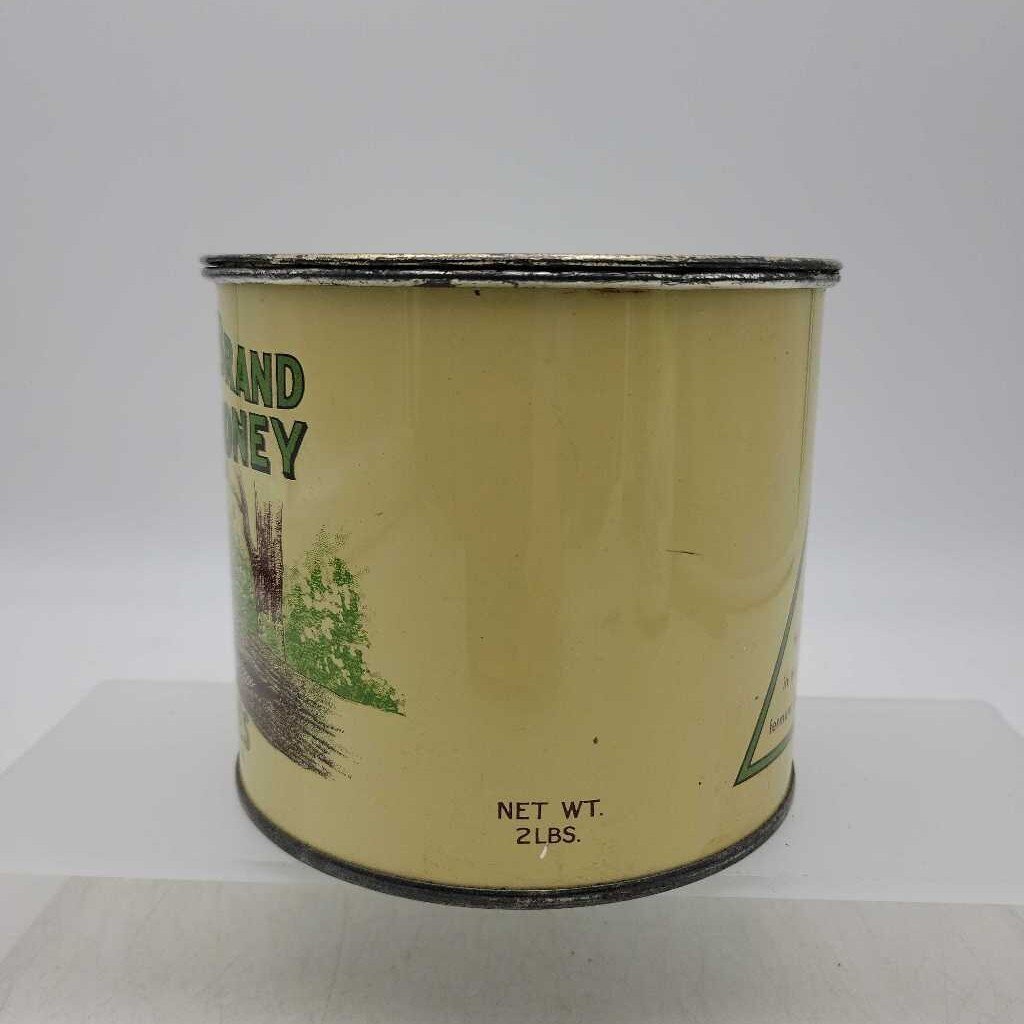 Antique Brown Bear Brand Pure Creamed Honey Can - Jarvis, ON (c. 1920's) (JEF)