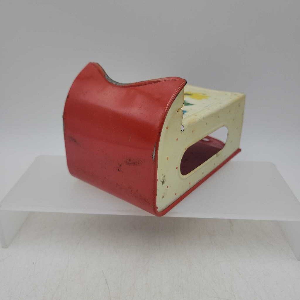 Vintage Tin Floral Match Holder (DR)