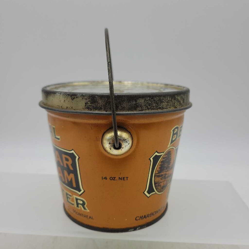 Imperial Sugar Cream Butter Tin Pail Montreal Canada