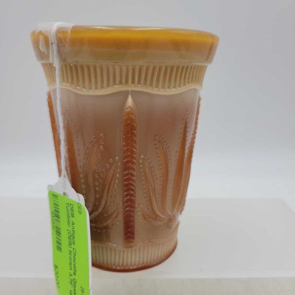Antique Chocolte Glass Tumbler (DEB)