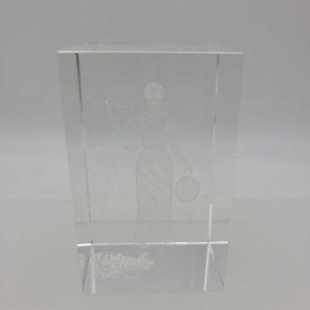 Glass Justice Paperweight (JAS)