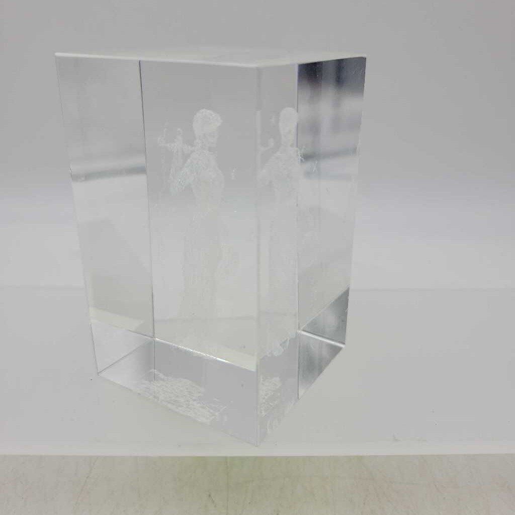 Glass Justice Paperweight (JAS)