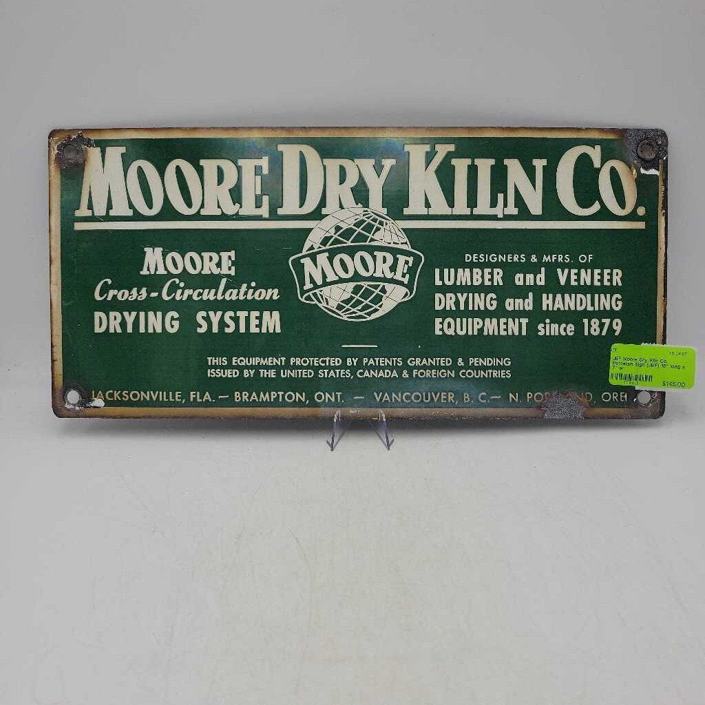 Moore Dry Kiln Co. Porcelain Sign (JEF)