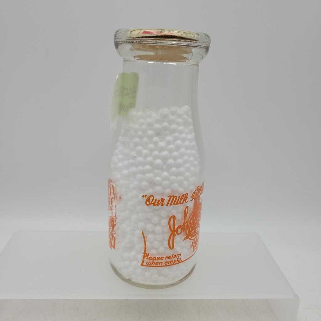 Johnstone Saskatchewan Milk Bottle (JEF) Half pint
