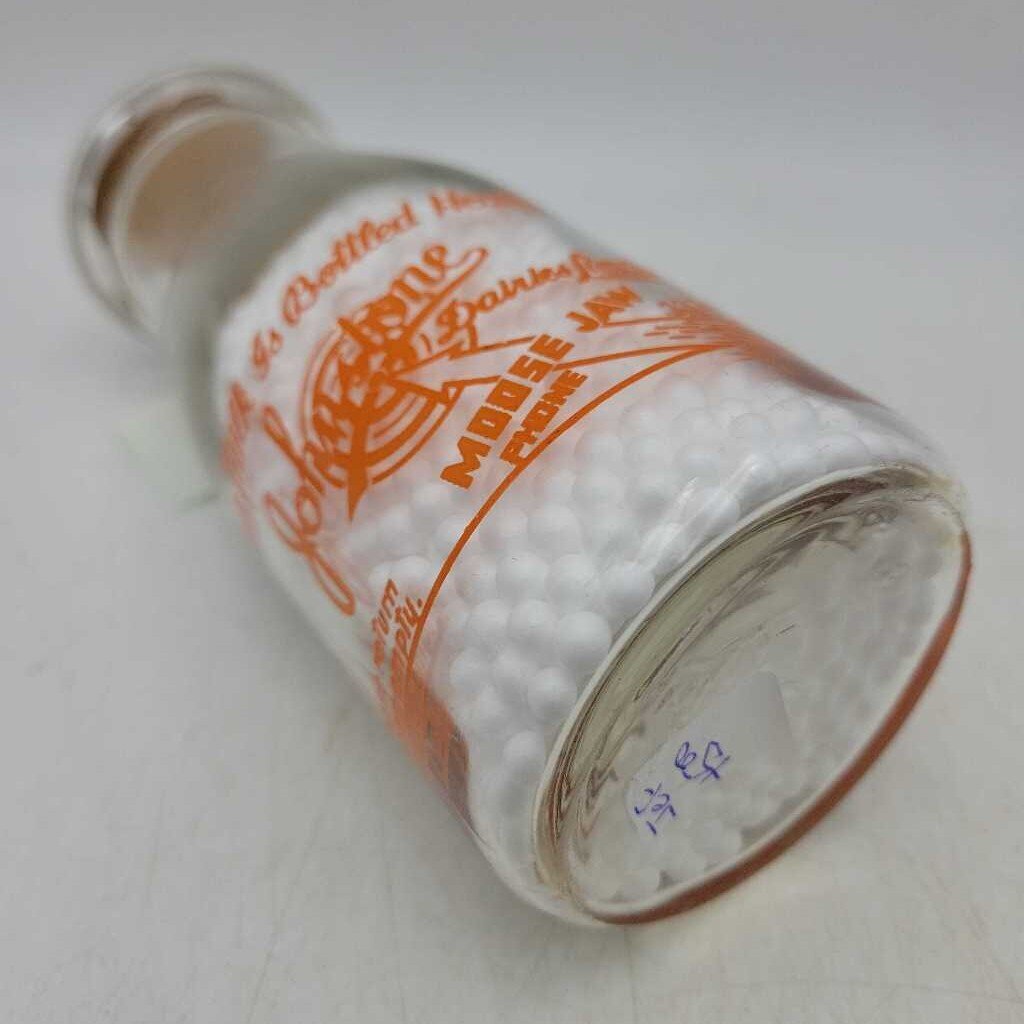 Johnstone Saskatchewan Milk Bottle (JEF) Half pint