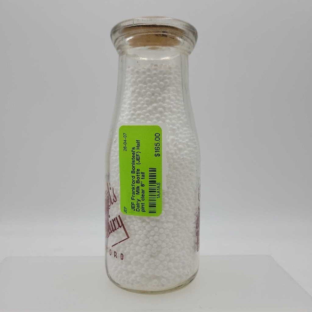 Frankford Bonisteel's Dairy Milk Bottle (JEF) Half pint
