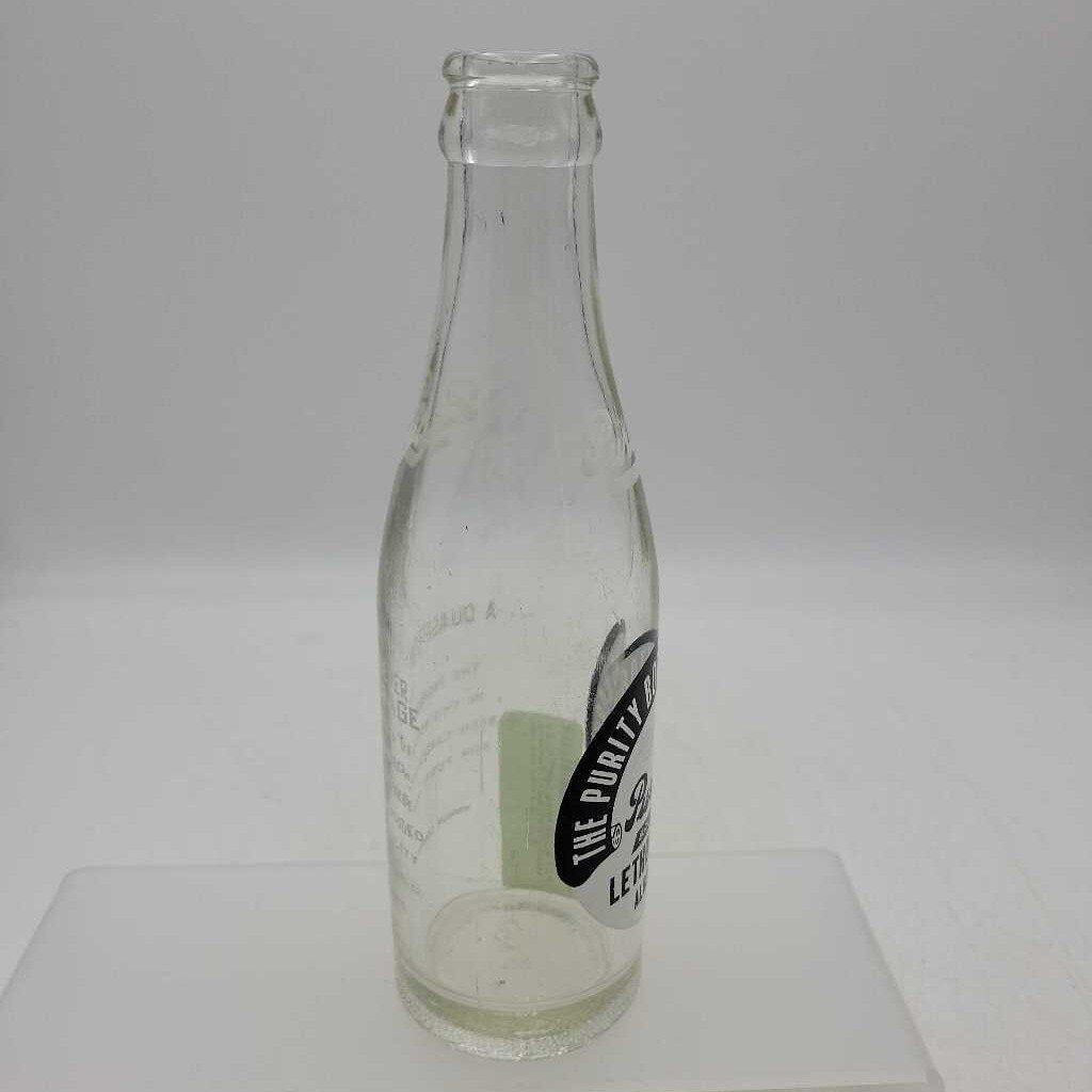 The Purity Bottling Company Lethbridge Alberta 6.5 Oz (JEF) Soda bottle