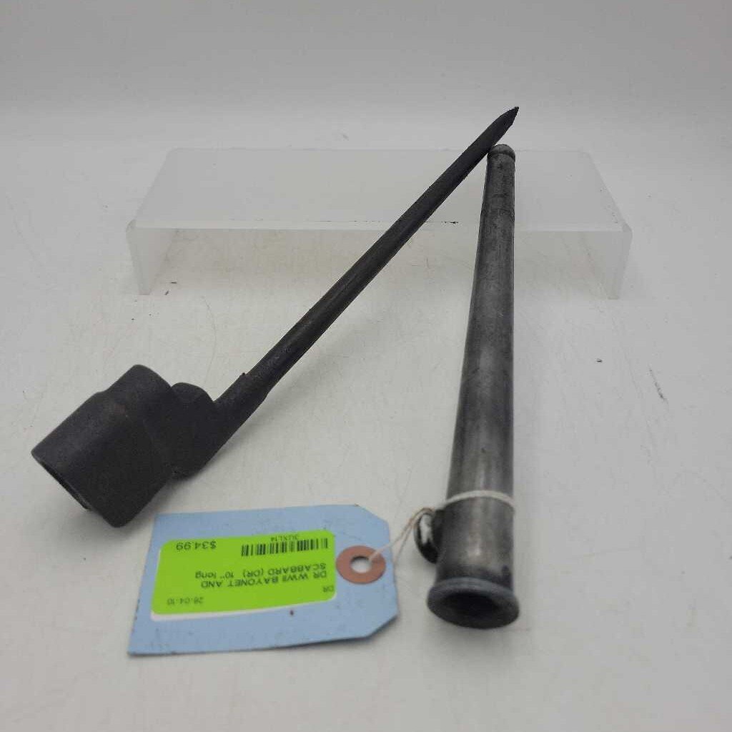 WWII BAYONET AND SCABBARD (DR)