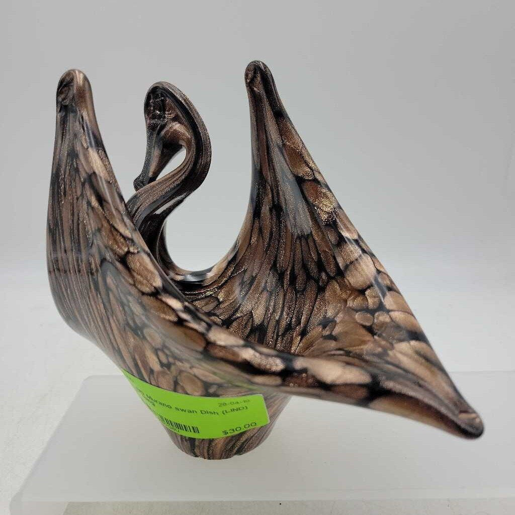 Murano swan Dish (LIND)