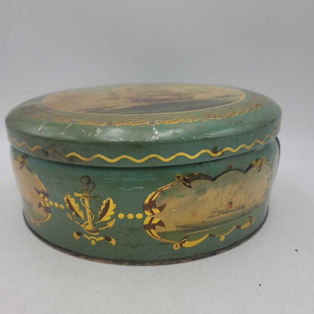 VTG sail boat Ship Tin (BG)