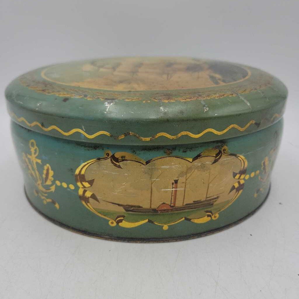 VTG sail boat Ship Tin (BG)