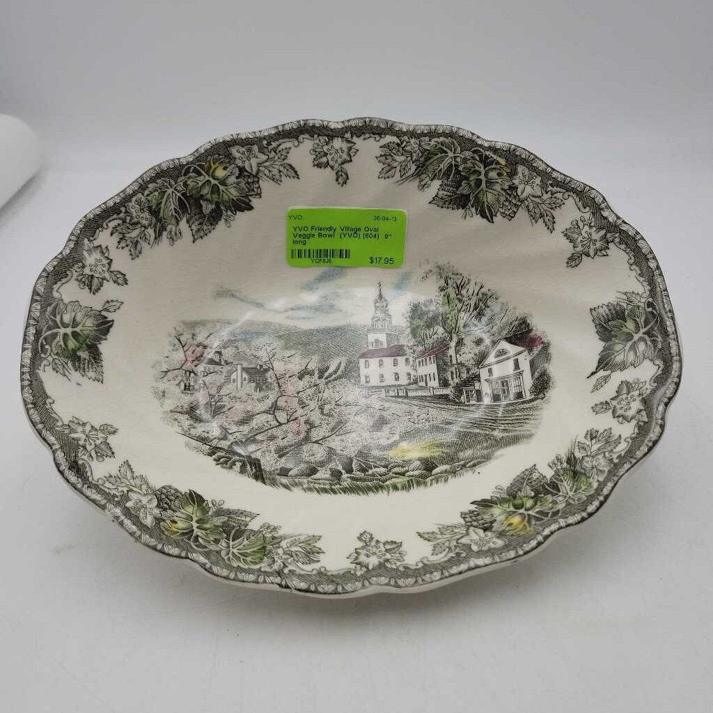 Friendly Village Oval Veggie Bowl (YVO) (604)