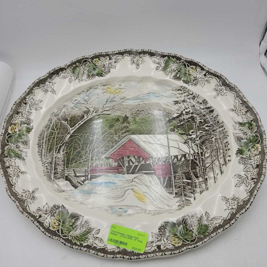 Friendly Village Oval Platter (YVO) (604)