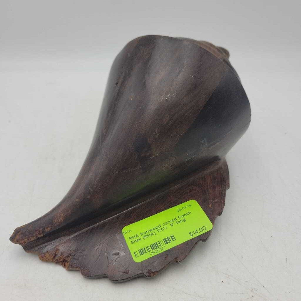 Ironwood carved Conch Shell (RHA) 170's