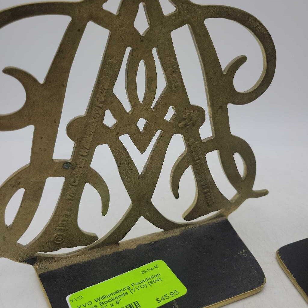 Williamsburg Foundation Brass Bookends (YVO) (604)