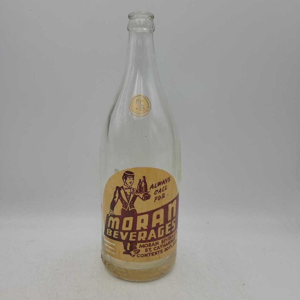 Moran Beverages St Catharines Ontario Soda bottle (JAS)