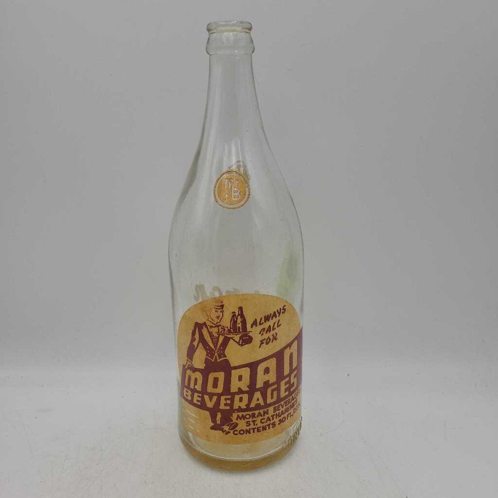 Moran Beverages St Catharines Ontario Soda bottle (JAS)