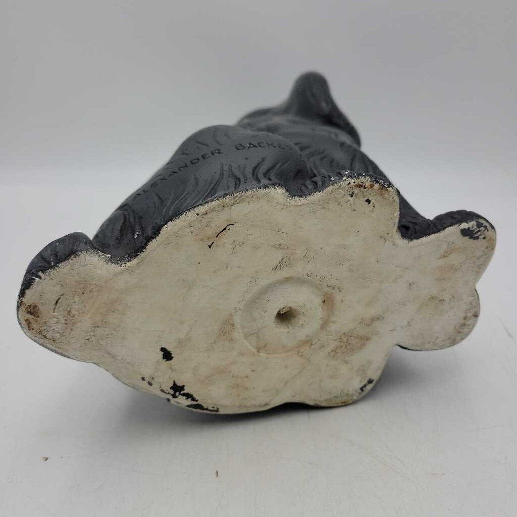 Vintage Chalkware Cocker Spanial Still Bank (JL)